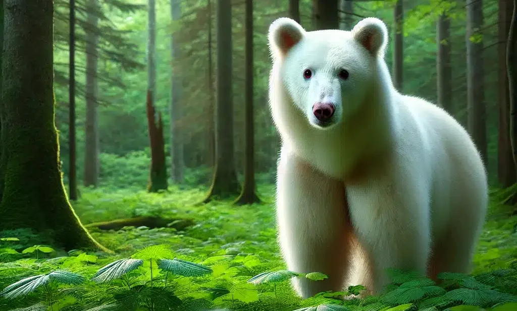 mistaken for a polar, world albino grizzly bear, bear in the world, black bear