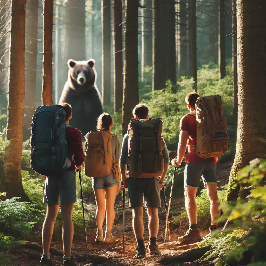 seeing a bear when hiking
