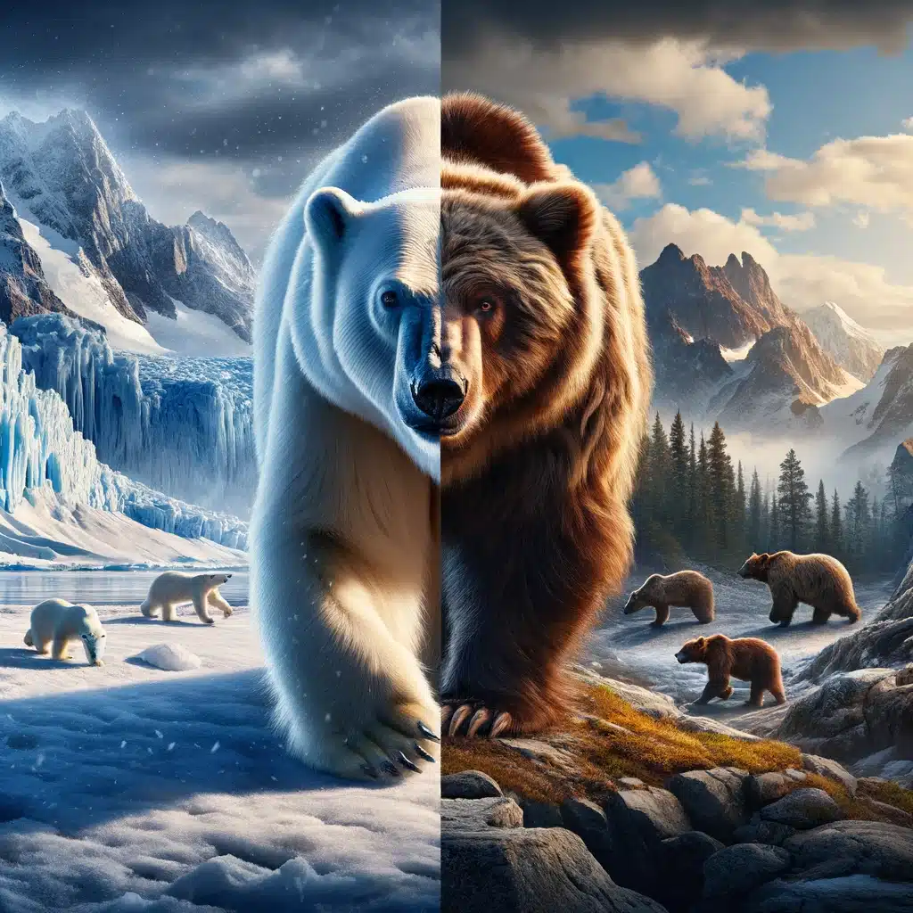 polar bear vs grizzly bear